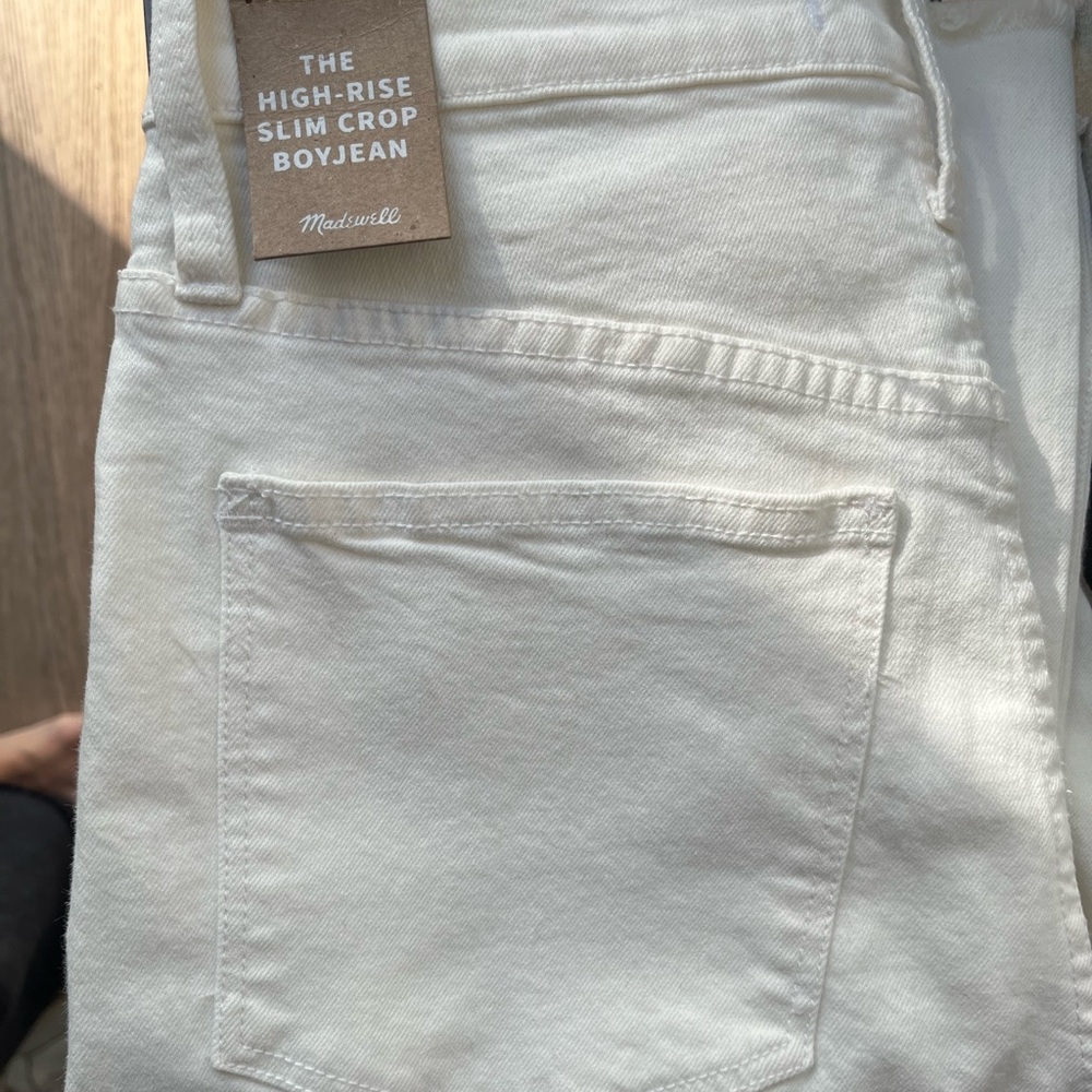 Madewell - The High-Rise Slim Crop Boyjean Size 24 - Picture 5 of 7